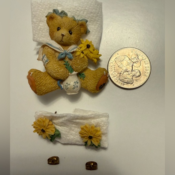 Vintage Teddy Bear Brooch and Earring Set - Picture 4 of 7